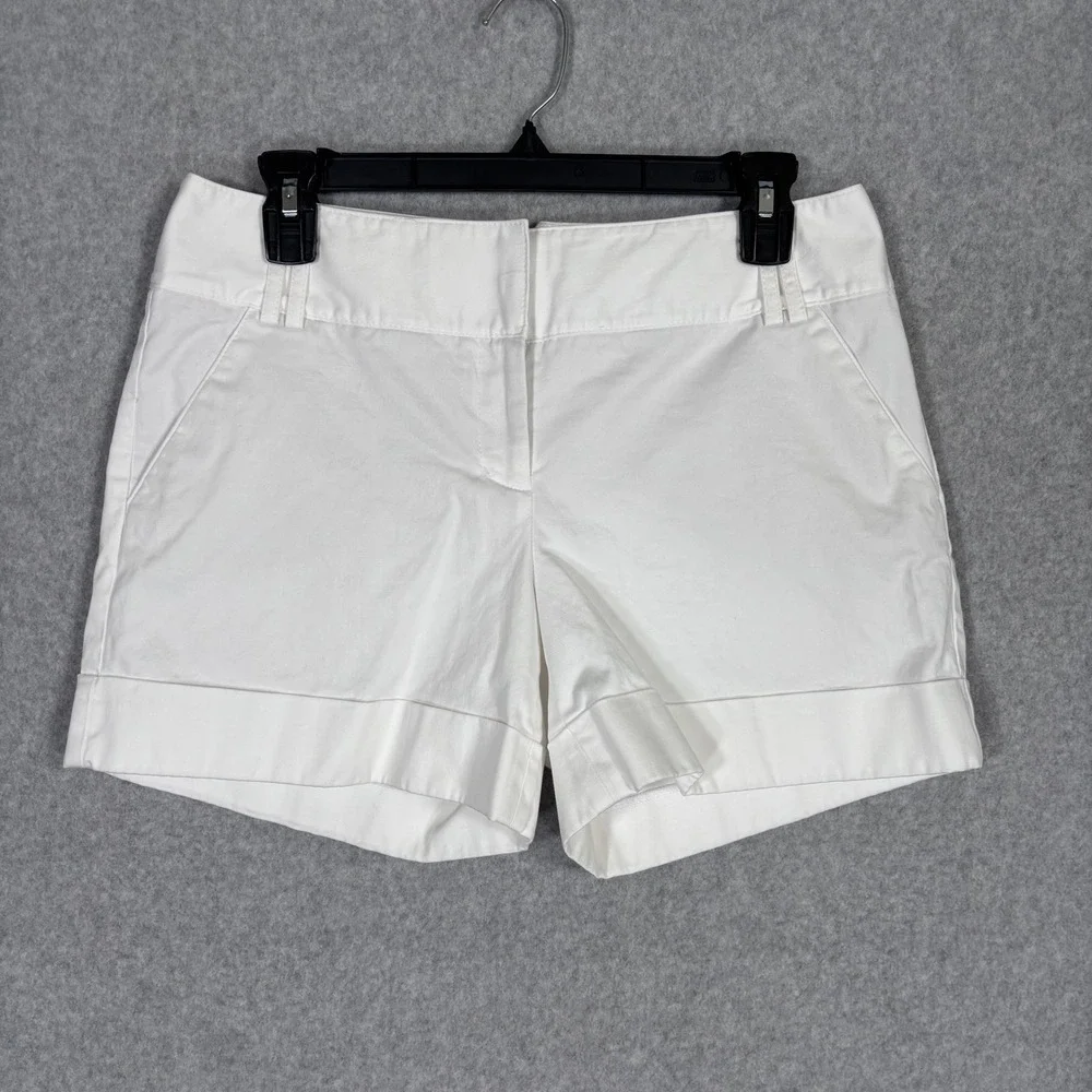 Y2K Express Chino Low Rise Shorts Size 6 Stretch‎ Cotton Tennis Preppy Old Money